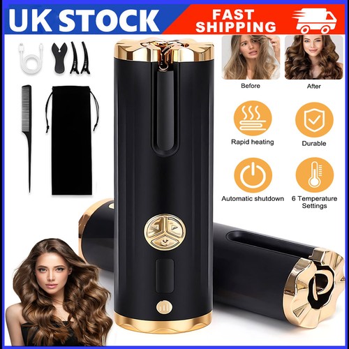 Cordless curling iron lcd - curling, iron,