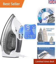 High-Powered White Steam Iron