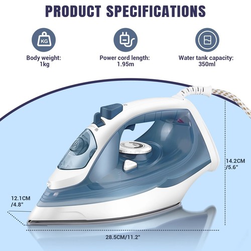 Electric steam iron 2400w - electric,