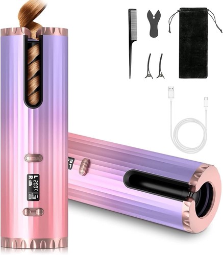 Cordless hair curler automatic - curler,